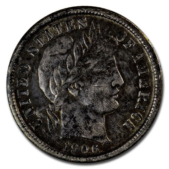 1906-O Barber Dime XF (Details) 1906-O Barber Dime XF (Details)